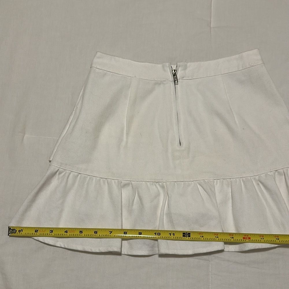 Emory Park White Ruffle Skirt Size S - Picture 11 of 13